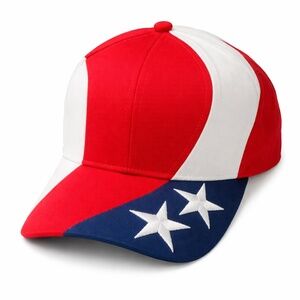 Kati Sportcap Supreme Red White Blue Star Stiped One Size SnapBack Ball‎ Cap Hat
